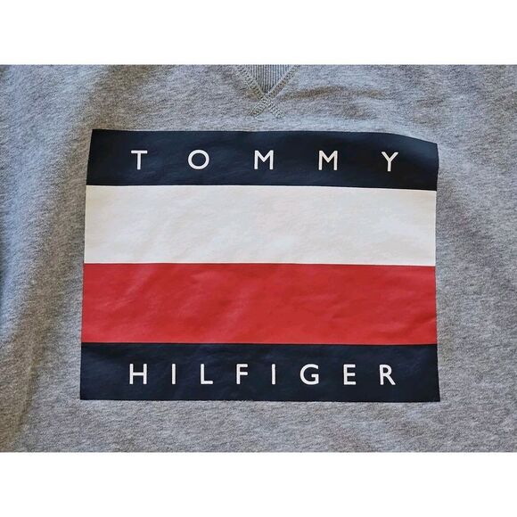 TOMMY HILFIGER Men Knit Sweater Jumper Size XL Gray Sweatshirt‎ - Picture 4 of 8